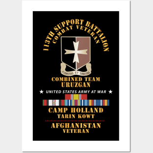 113th Support Battalion - Camp Holland Afghanistan Vet w AFGHAN SVC X 300 Posters and Art